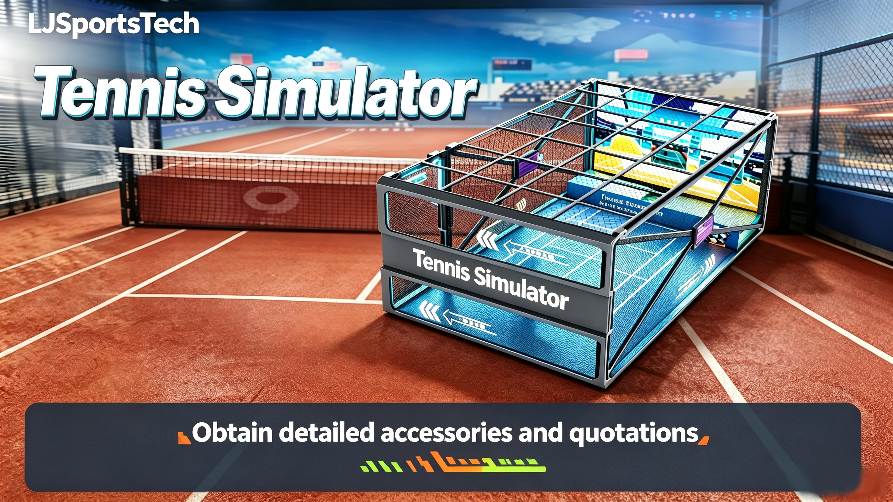 Tennis Simulator Tennis training machine
