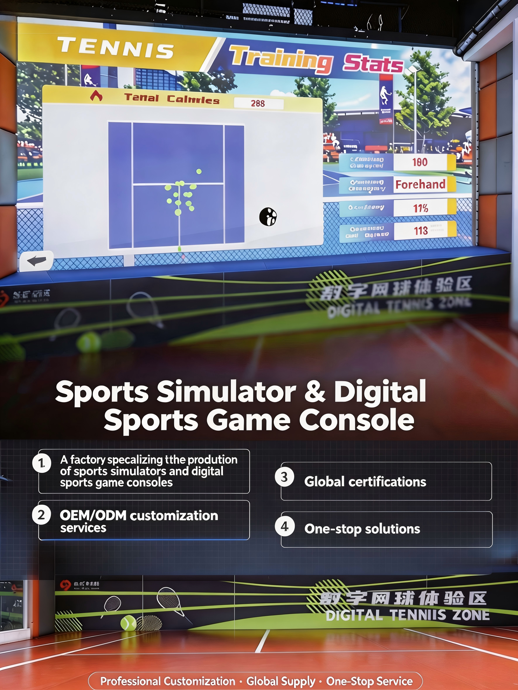 Commercial Indoor Tennis Simulator Commercial Indoor Tennis Simulator