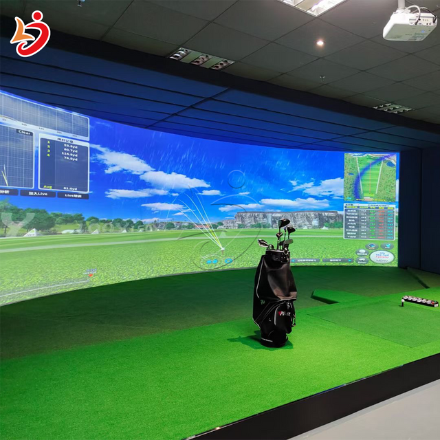 Indoor High-Precision Golf Simulator Machine with Real-Time Swing Analysis