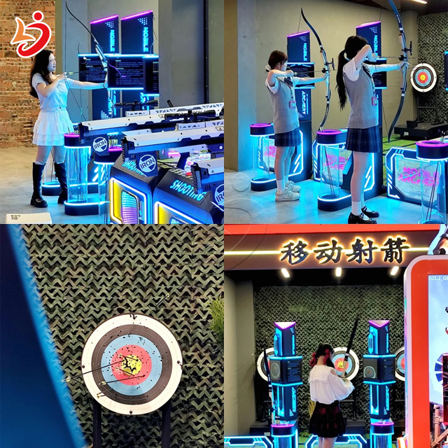 Movable Indoor Iron Archery Range Set