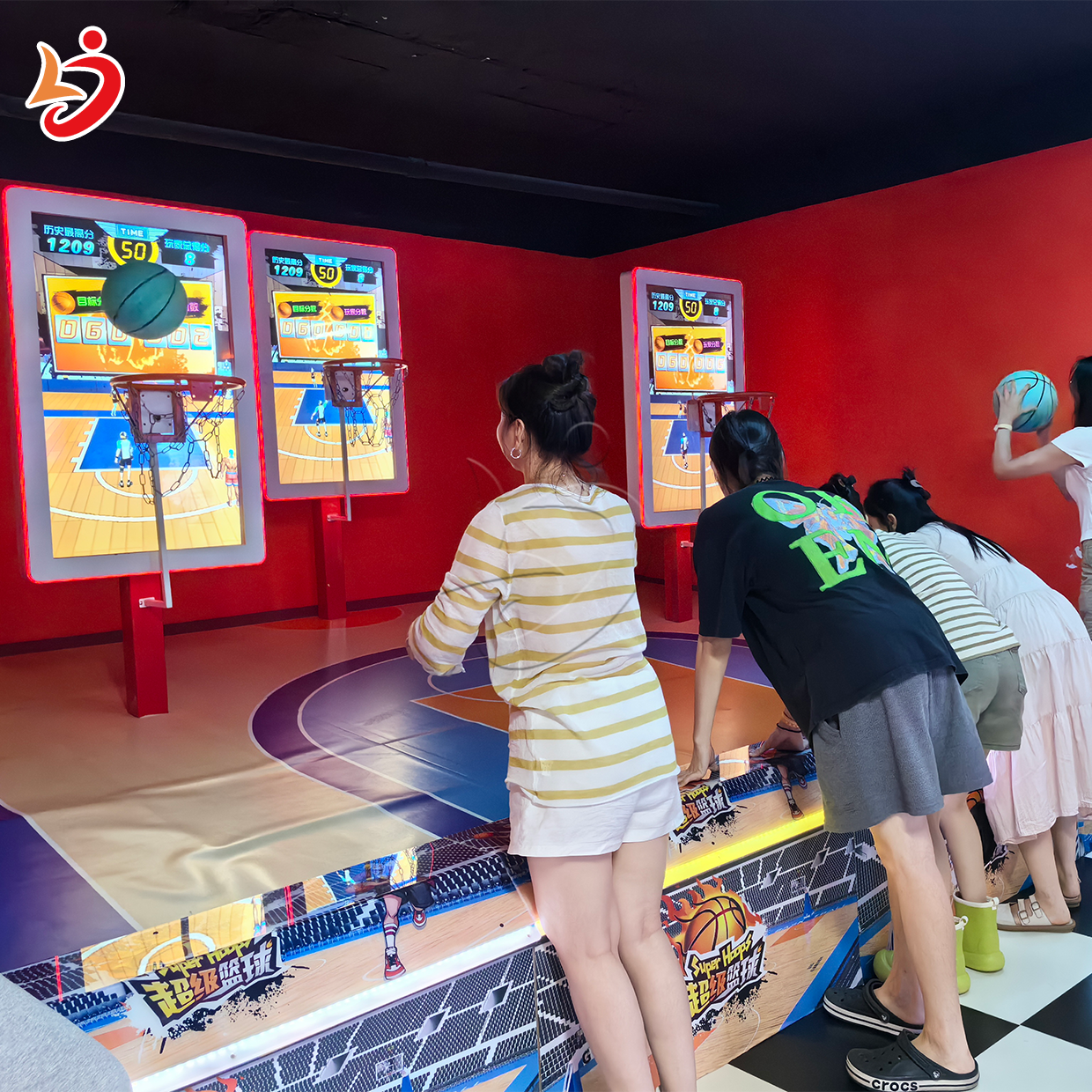 Multiplayer Stationary Basketball Simulator