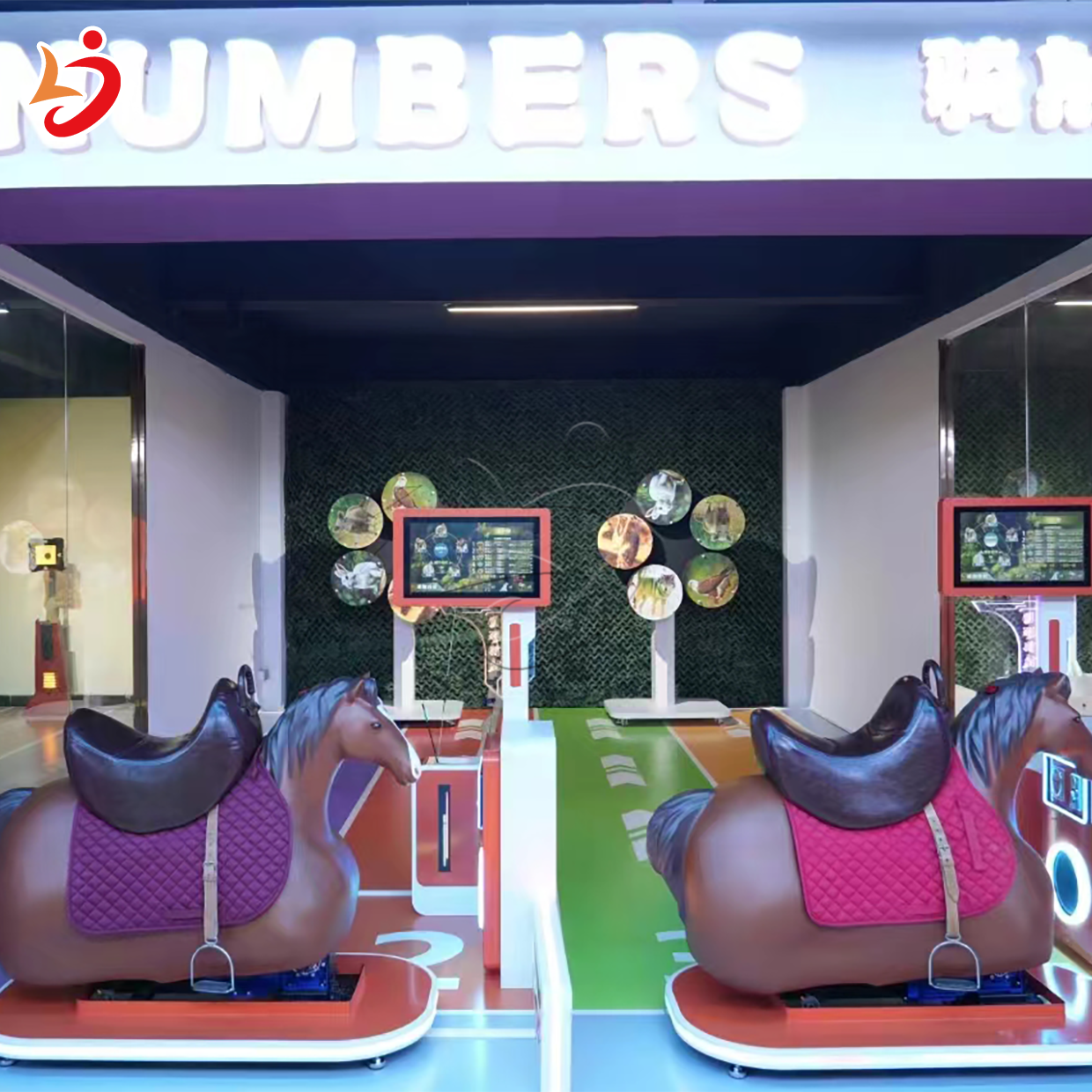 Interactive Riding Archery Projection System