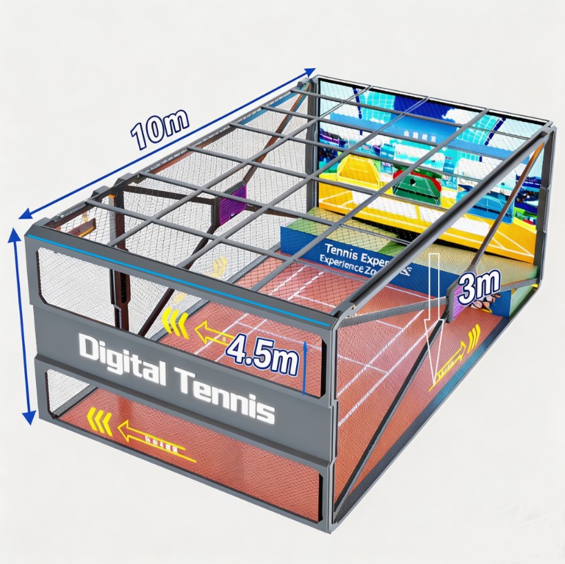 Tennis Simulator size