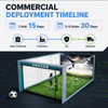 LJSportsTech Soccerl Simulator Machine | Interactive Indoor Sports Simulator for Entertainment Center/ Sports Center