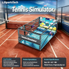 LJSportsTech Tennis Simulator High Repeat Revenue All-Age Digital Sports Entertainment Machine for Commercial and Household